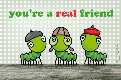 Kaart: Een echte vriend