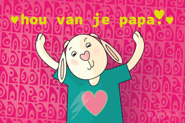Kaart: Hou van je papa!