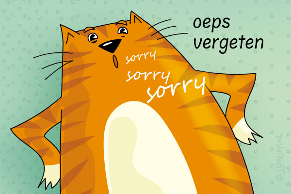 Kaart: Vergeten, sorry