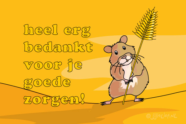 Kaart: Heel erg bedankt!