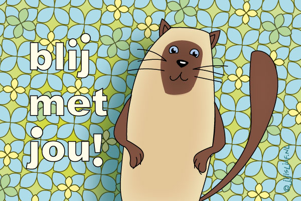 Kaart: Blij met jou!