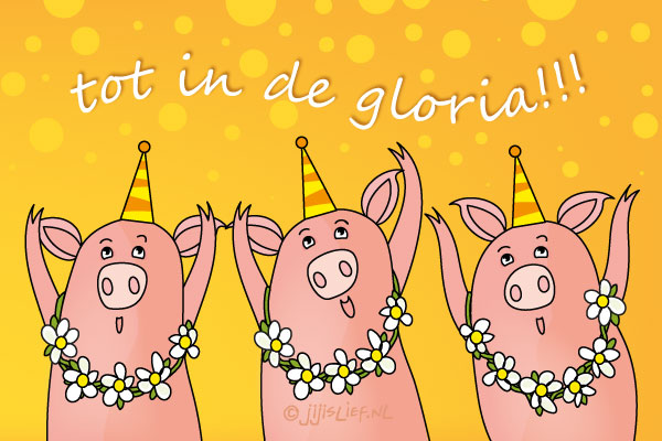 Kaart: Tot in de gloria!
