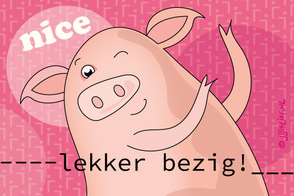 Kaart: Nice, goed bezig!