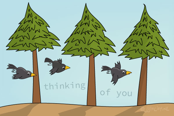 Kaart: Thinking of you