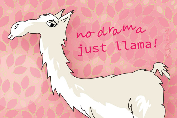 Kaart: No drama, just llama!