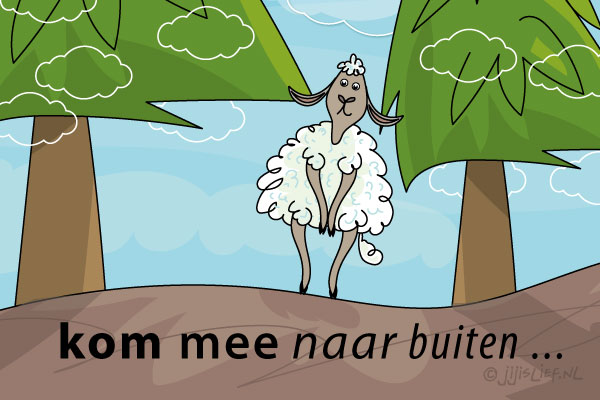 Kaart: Kom mee naar buiten
