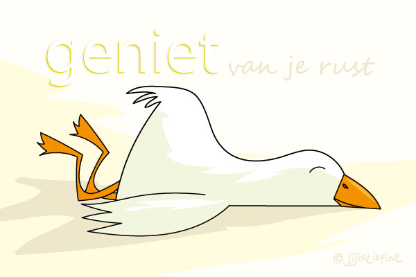 Kaart: Geniet van je rust