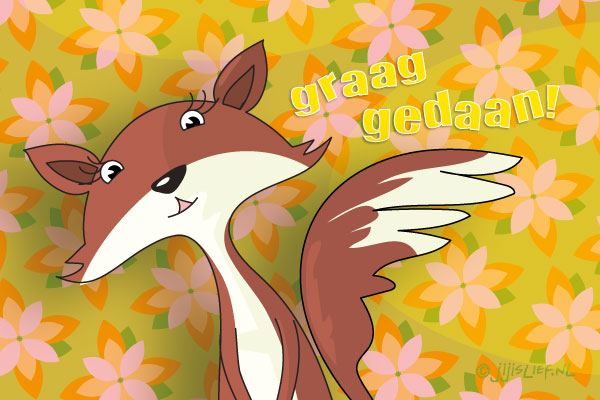 Kaart: Graag gedaan!