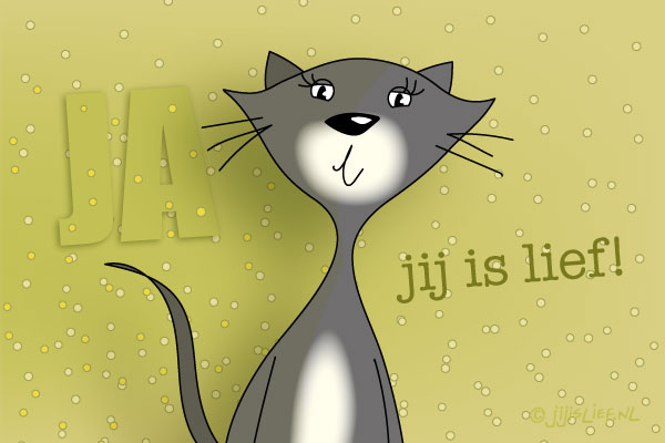 Kaart: JA, jij is lief!