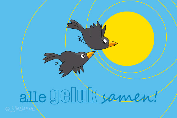 Kaart: Alle geluk samen!
