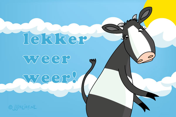 Kaart: Lekker weer!