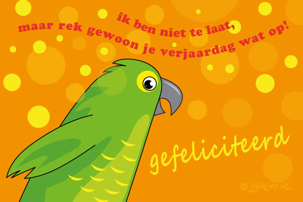 Kaart: Gefeliciteerd