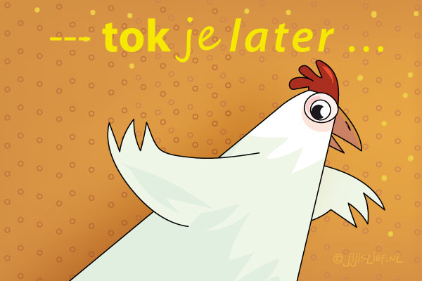 Kaart: Spreek je later ...